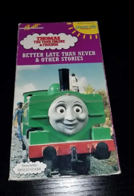 THOMAS THE TANK Engine Better Late Than Never VHS Tape 1991 Ringo