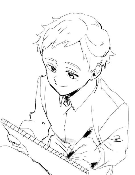 The Promised Neverland Norman Coloring Page Free Printable Coloring