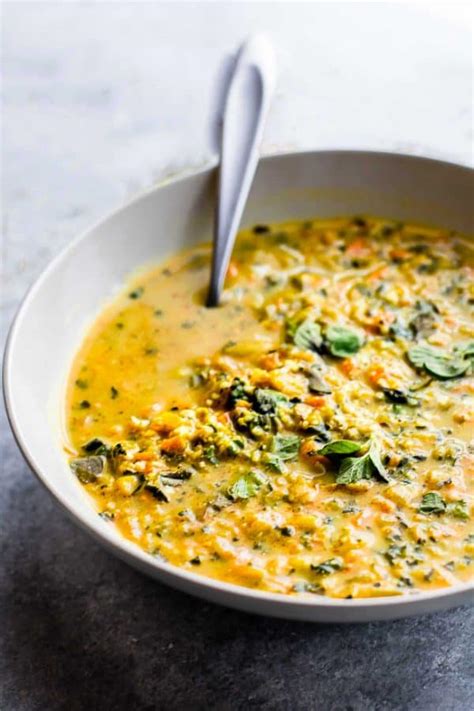 Creamy Broccoli Soup With Crispy Shallots Vegan And Vegetarian