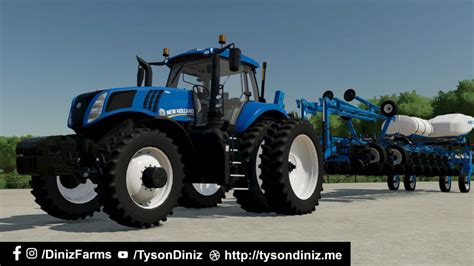 Fs22 New Holland T8 Genesis Diniz Farms Farming Simulator Modding