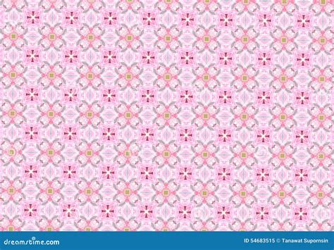 Pink Flower Pattern Wallpaper Stock Image Image Of Background