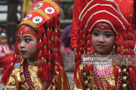 The Kumari Puja Rituals At The Hanuman Dhoka In Durbar Square In