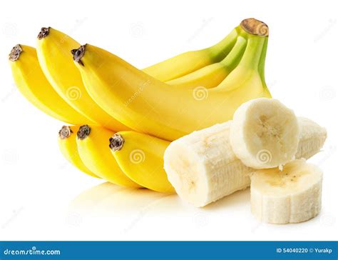 Bananas Isolated On The White Background Stock Photo Image Of Macro