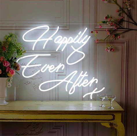 Happily Ever After Led Wedding Neon Sign Neon Signs Custom Neon Signs