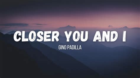 Gino Padilla Close You And I Instrumental W Lyrics Youtube