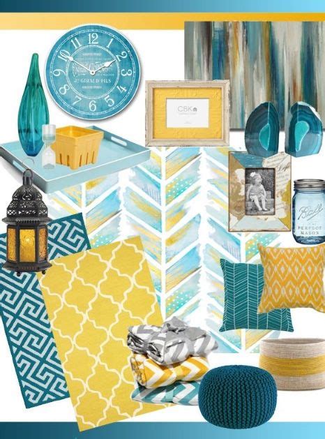 Mustard And Teal Colour Scheme Living Room Decor Gray Teal Living