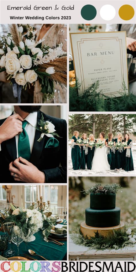 Top 30 Emerald Green Wedding Color Palettes Ideas Colorsbridesmaid