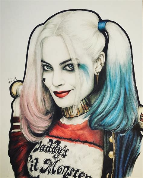 Harley Quinn Sketch Drawing Skill