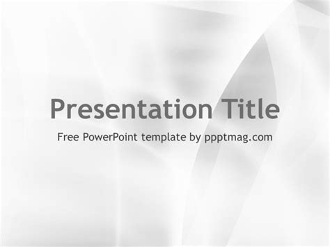 White Abstraction Powerpoint Template Preview Prezentr