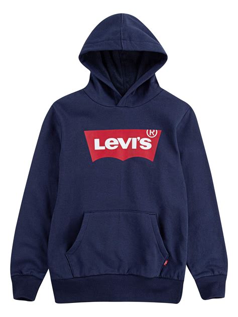 Levis Levis Boys Batwing Logo Hoodie Sweatshirt Sizes 8 20