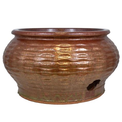 Trendspot 19 In Wave Ceramic Hose Pot Iron Db10022 19d The Home