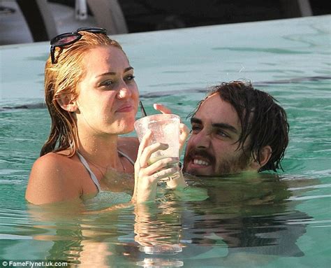 Newly Engaged Miley Cyrus Frolics In The Pool With Hot