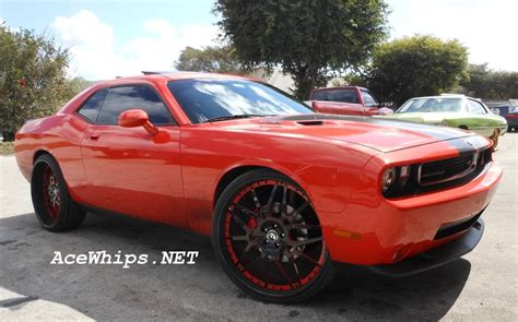 Ace 1 Wtw Customs Red Challenger Srt8 On 26 Maglia Forgiatos
