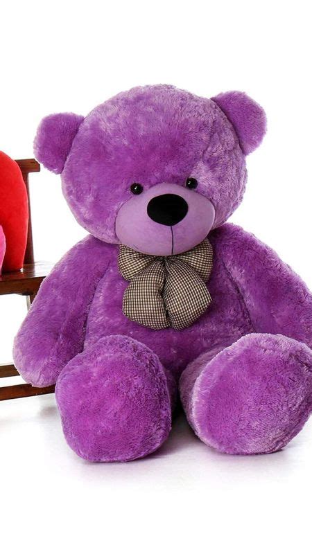 teddy bear live purple toy wallpaper download mobcup