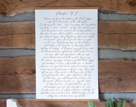 Salmos 91 Printable Psalm 91 In Spanish Bible Poster Etsy Bible