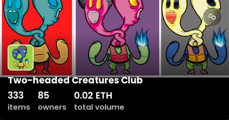 Two Headed Creatures Club Collection Opensea