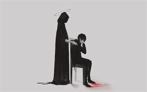 Wallpaper Anime Boy The Reaper Sad Resolution2560x1600 Wallpx