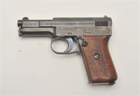 18aa 12 Mauser Pocket 53405mauser Model 1910 Pocket Semi Auto Pistol