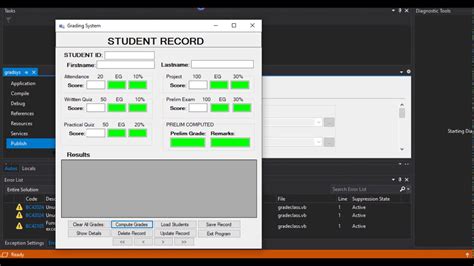 Simple Grading System Using VB NET And MS Access Database DEMO YouTube