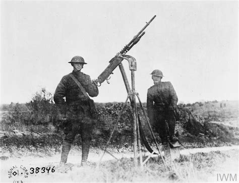 November 13th 1918 American Troops With A Hotchkiss M1914 Machine