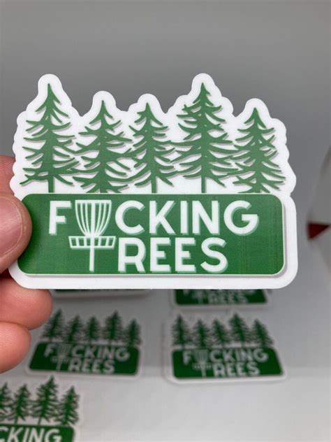Misprint Stickers Disc Golf Stickers Fucking Trees Etsy