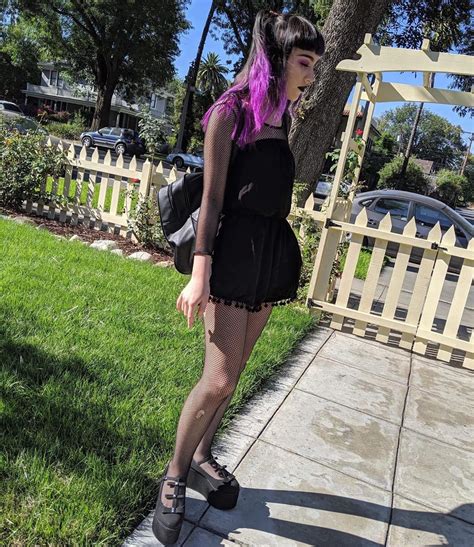 California Goth Lmao 😉🖤 Summergoth Goth Gothgirl Arcticfoxhaircolor Demonia