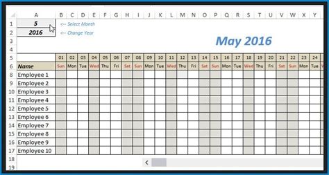 Monthly Employee Schedule Template Printable Photo Calendar Template 2022