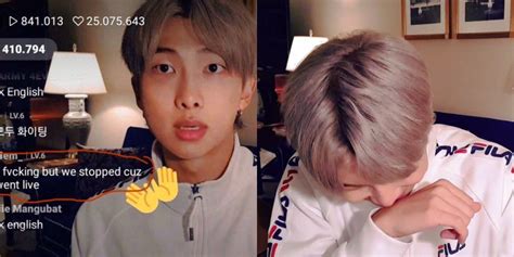 Bts Rm Stunned When Fan Put Sex On Hold To Watch His Live Video