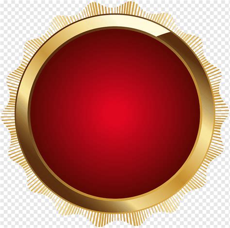 Round Red And Brown Logo Circle Design Product Seal Badge Red Badges