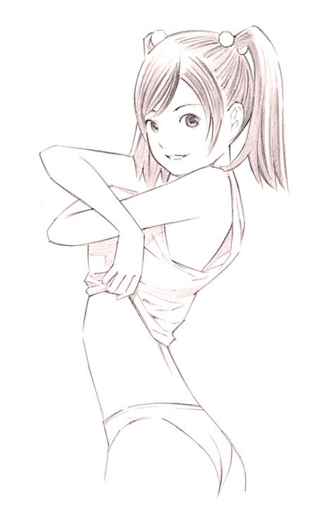 Yoshitomi Akihito Original 1girl Monochrome Panties Short Hair