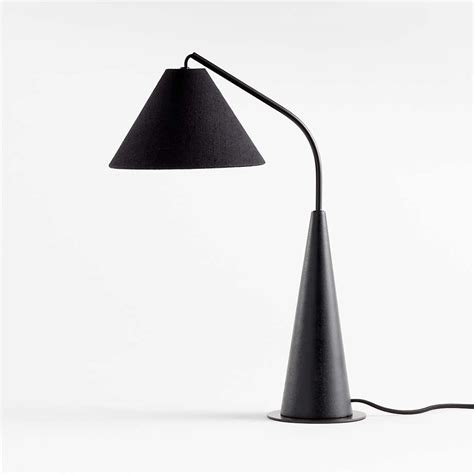 Gibson Metal And Black Wood Table Lamp Crate And Barrel