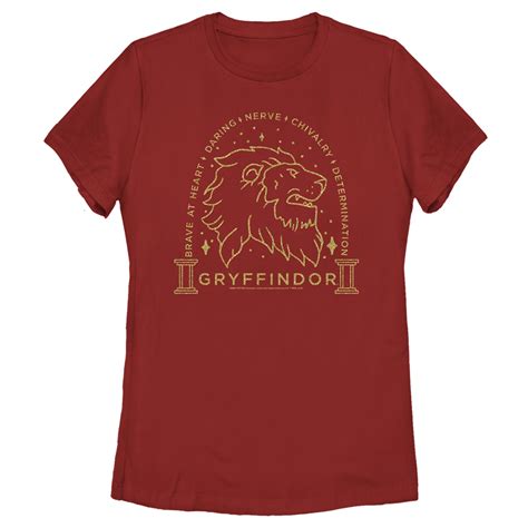Harry Potter Womens Harry Potter Gryffindor House Emblem Graphic Tee