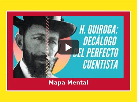 Biografia De Horacio Quiroga Mapa Mental Amostra