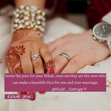 Nikkah Muslim Couple Quotes Islam Marriage Islamic Messages