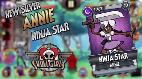 New Silver Annie Ninja Star Skullgirls Mobile Youtube
