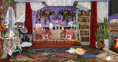 Sims 4 Ccs The Best Boho Gypsy Lot By Tanitas8