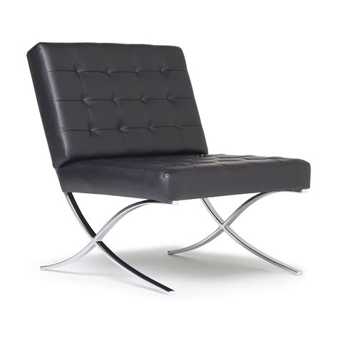 The accent chair is placed strategically to provide additional seating and flesh out. Atrium Modern Bonded Leather Accent Chair in Black ...