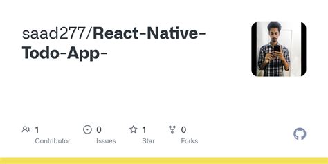 Github Saad React Native Todo App