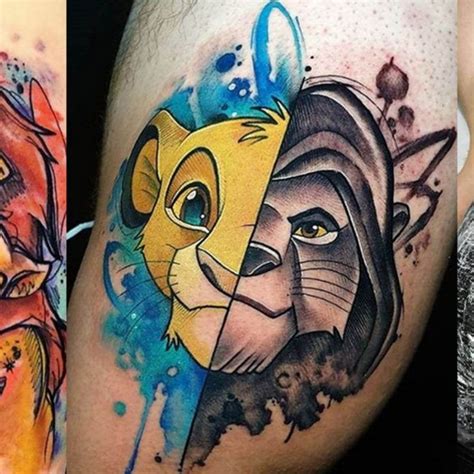 10 Best Simba And Nala Tattoo Designs Petpress Sweet Tattoos Baby