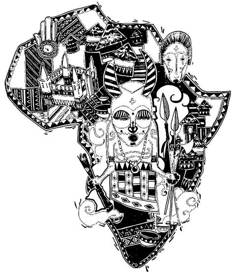 Each state is colored to the various color and has wrote the name. Free coloring page coloring-adult-africa-difficult-map ...