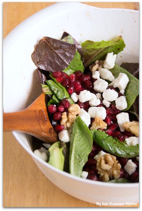 Pomegranate Seed Walnut Salad