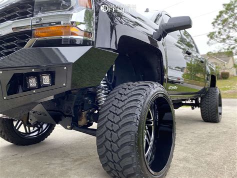 2018 Chevrolet Silverado 1500 With 24x14 76 Hostile Jigsaw And 3513