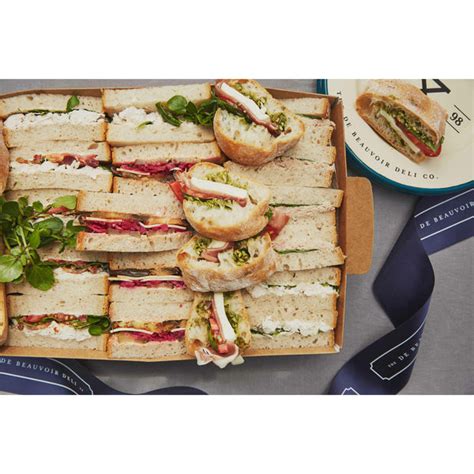Mixed Sandwich Platter Delivery And Catering The De Beauvoir Deli Co