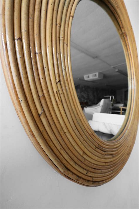 Shop target for rattan mirrors you will love at great low prices. Large Vintage Round Reeded Bamboo Wicker Rattan Wall ...