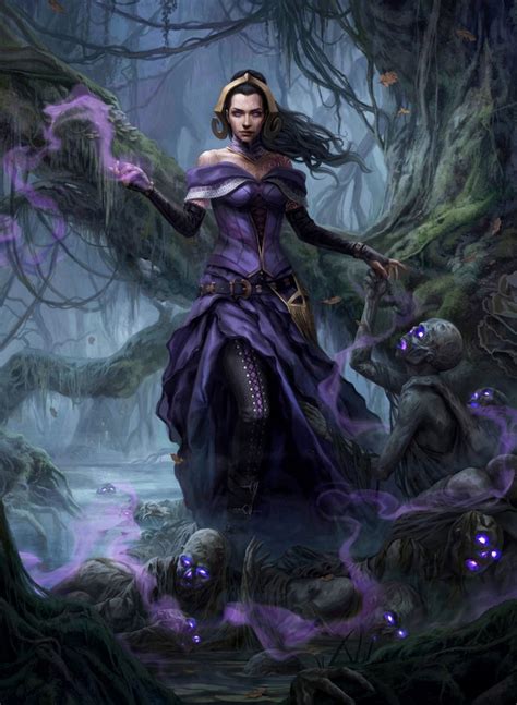 Liliana Waker Of The Dead Variant Mtg Art From Core Set Set By