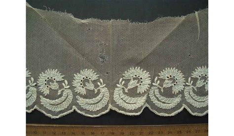 1820-1840 Fragment with embroidered motifs | Tapestry, White embroidery, Embroidered