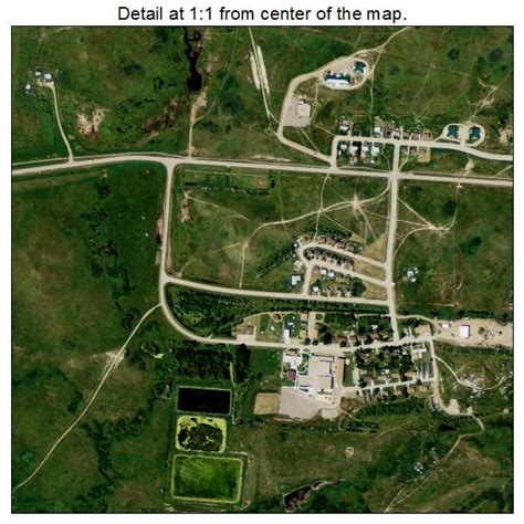 Aerial Photography Map Of Mandaree Nd North Dakota