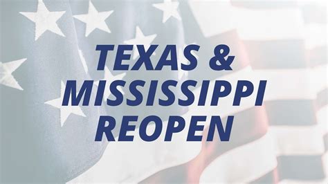 Texas Mississippi Governors End Mask Mandate Reopen States Anthony