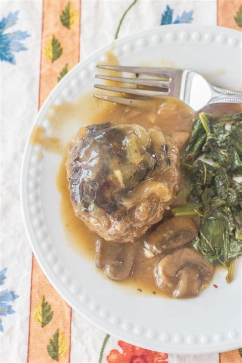 Southern Style Hamburger Steaks With Onion Mushroom Gravy Syrup And