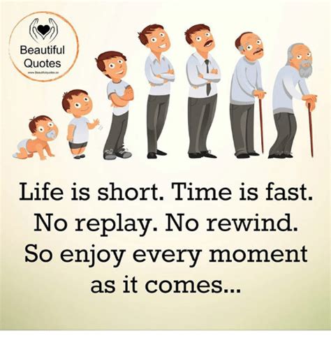 Beautiful Quotes Life Is Short Time Is Fast No Replay No